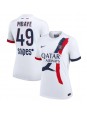 Billige Paris Saint-Germain Ibrahim Mbaye #49 Bortedrakt Dame 2025-26 Kortermet